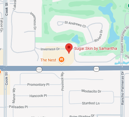 Map showing the location of Phoenician Sugaring and Day Spa in Indian Wells